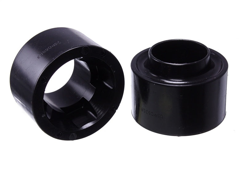 ES Spring Isolators - Black - Energy Suspension 07-17 Jeep Wrangler (JK) Black Front Coil Spring Spacer 1-3/4in Lift Set