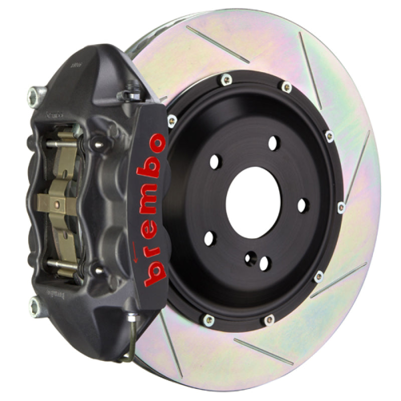 BRB Big Brake Kits - Brembo 16 98ster Spyder (Excl PCCB) Rr GTS BBK 4Pis Cast 345x28 2pc Rtr Slot Type1-Black HA