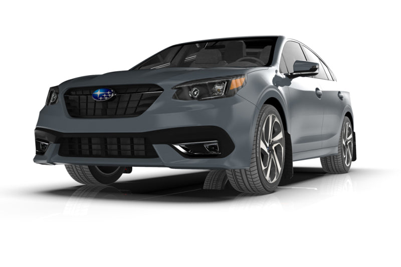 RAL UR Blk Flap/Grey Logo - Rally Armor 20-25 Subaru Legacy Black UR Mud Flap w/Grey Logo