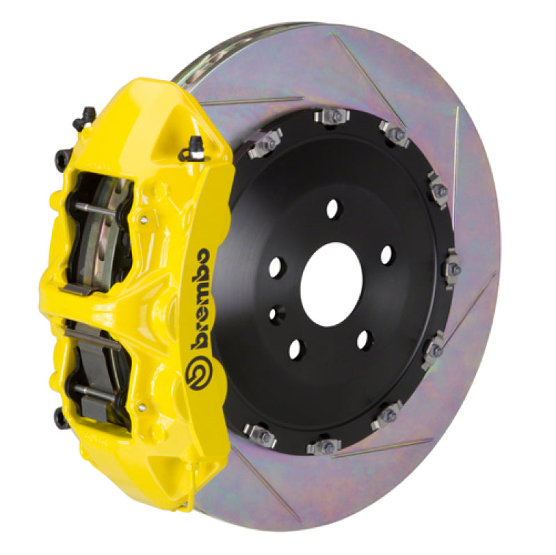 BRB Big Brake Kits - Brembo 14+ Ghibli S/Ghibli S-Q4 Front GT BBK 6 Piston Cast 405x34 2pc Rotor Slotted Type1-Yellow