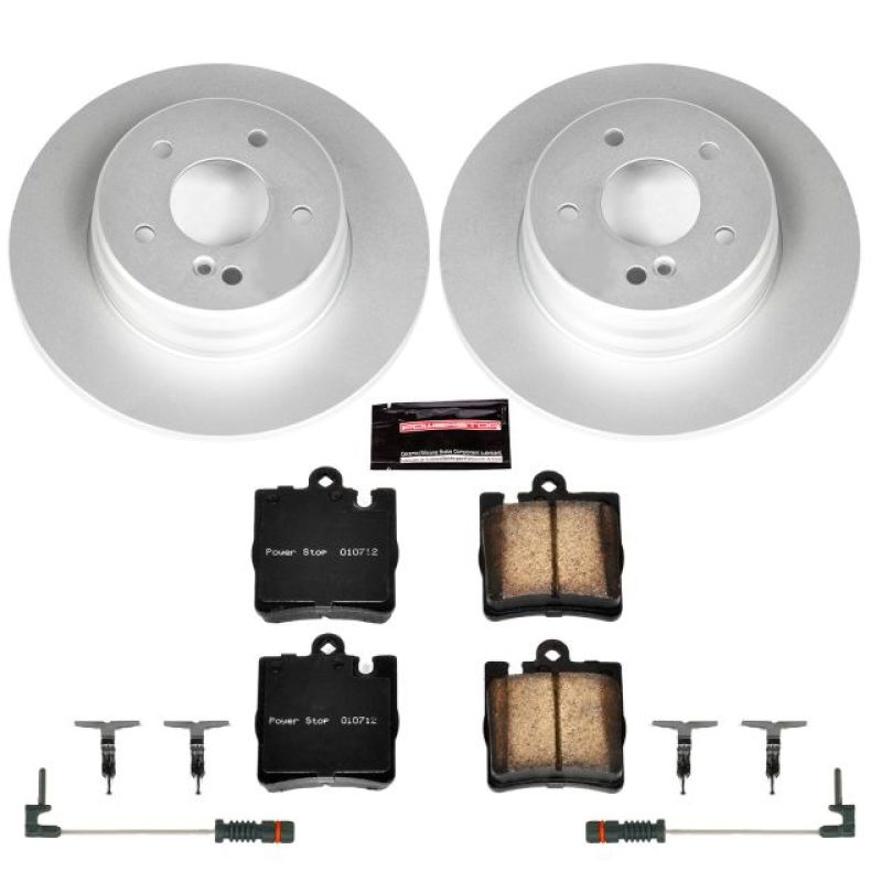 PSB Z23 Evolution Coated Kit - Power Stop 00-02 Mercedes-Benz CLK320 Rear Z23 Evolution Sport Coated Brake Kit