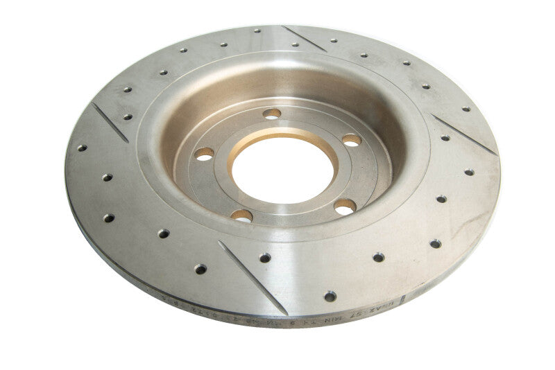DBA Street Slot&Drill Rotors - DBA 04-05 Mazda 3 2.3L / 06+ MazdaSpeed3 Rear Drilled & Slotted Street Series Rotor