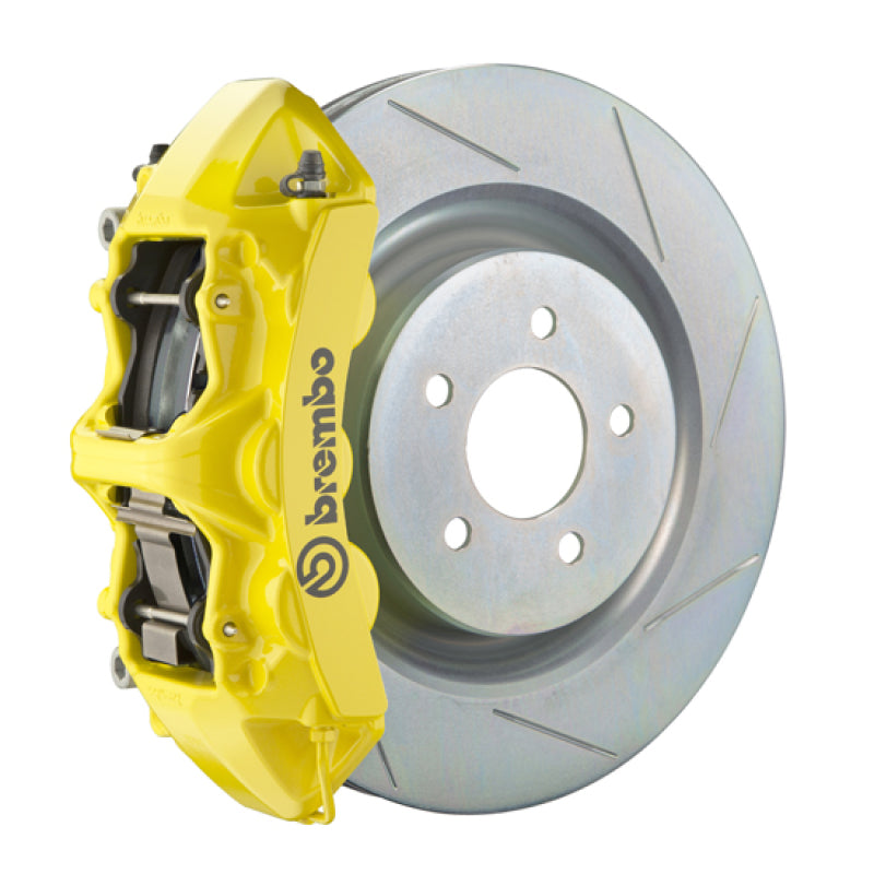 BRB Big Brake Kits - Brembo 16+ Camaro LS/LT/SS Front GT BBK 6 Piston Cast 355x32 1pc Rotor Slotted Type1-Yellow