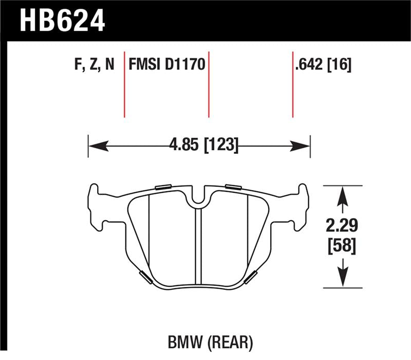 HAWK HPS 5.0 Brake Pad Sets - Hawk 2006-2006 BMW 330i HPS 5.0 Rear Brake Pads
