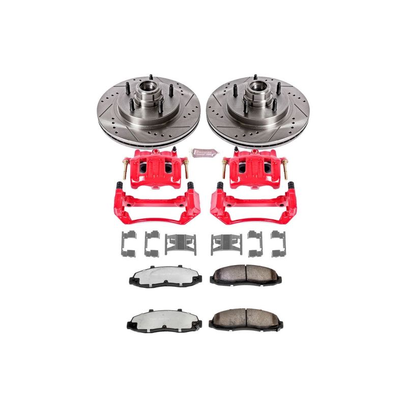 PSB Z36 Truck & Tow Kit - Power Stop 97-98 Ford F-150 Front Z36 Truck & Tow Kit w/Cals