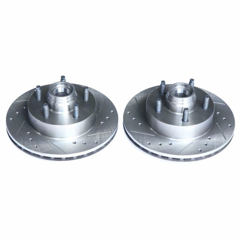 PSB Evolution Drill/Slot Rotor - Power Stop 98-00 Ford Ranger Front Evolution Drilled & Slotted Rotors - Pair