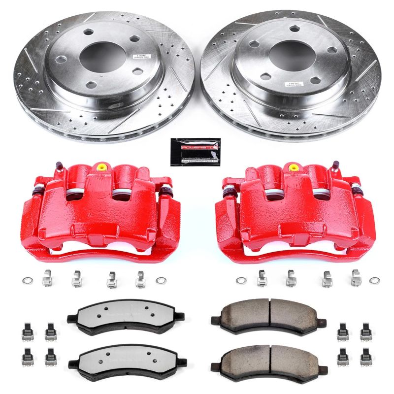PSB Z36 Truck & Tow Kit - Power Stop 2011 Ram Dakota Front Z36 Truck & Tow Kit w/Cals
