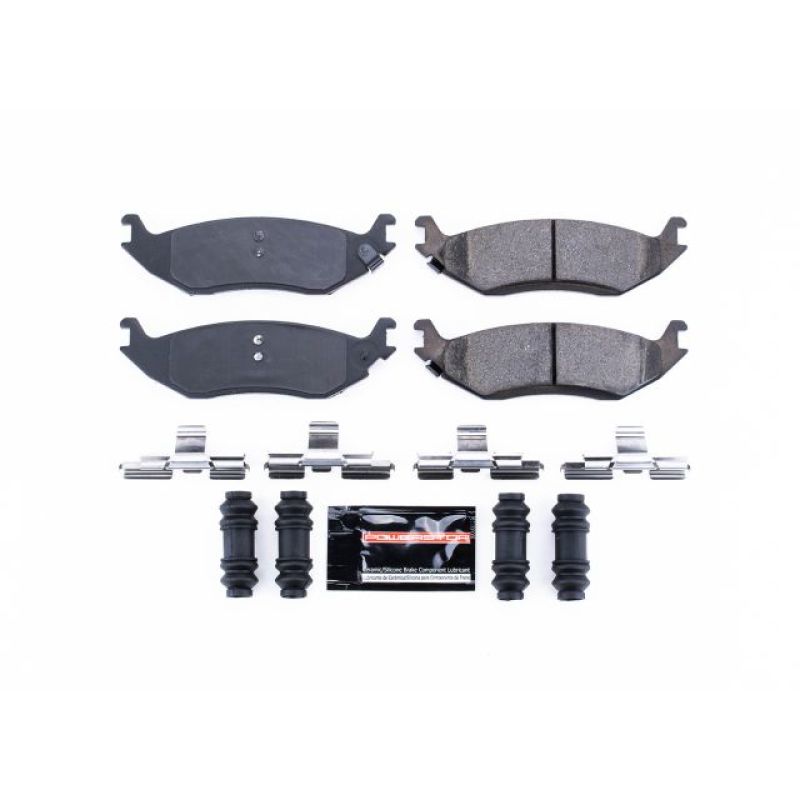 PSB Z23 Evolution Brake Pads - Power Stop 07-09 Chrysler Aspen Rear Z23 Evolution Sport Brake Pads w/Hardware