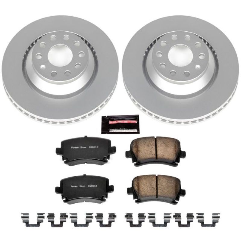 PSB Z23 Evolution Coated Kit - Power Stop 09-17 Volkswagen CC Rear Z23 Evolution Sport Coated Brake Kit