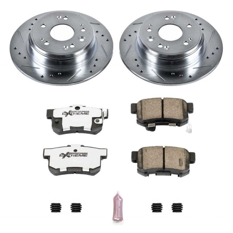 PSB Z26 Street Warrior Kit - Power Stop 02-04 Honda CR-V Rear Z26 Street Warrior Brake Kit