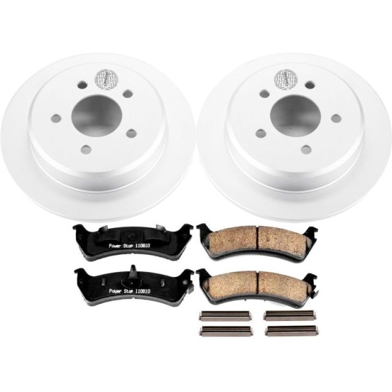 PSB Z17 Evolution Coated Kit - Power Stop 01-02 Ford Explorer Sport Rear Z17 Evolution Geomet Coated Brake Kit