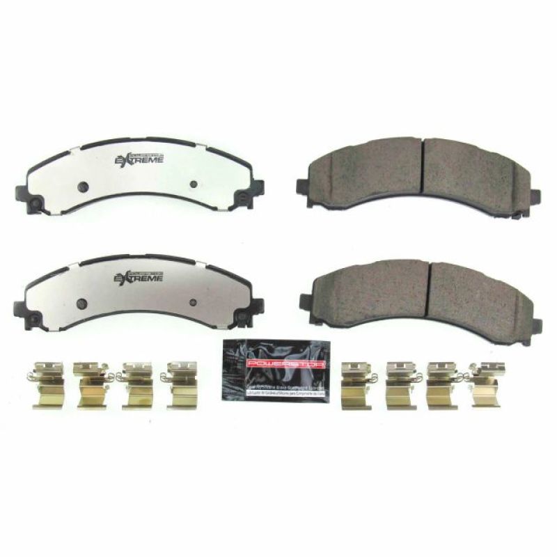 PSB Z36 Truck & Tow Brake Pads - Power Stop 2019 Ram 3500 Rear Z36 Truck & Tow Brake Pads w/Hardware