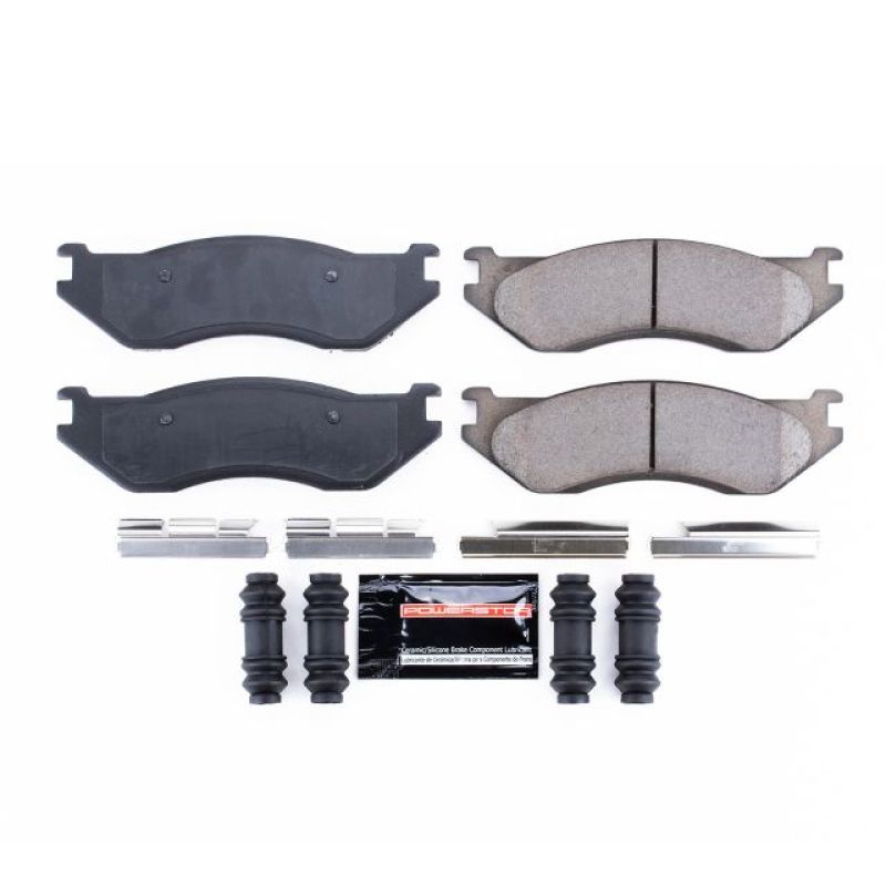 PSB Z23 Evolution Brake Pads - Power Stop 1998 Dodge B1500 Front Z23 Evolution Sport Brake Pads w/Hardware