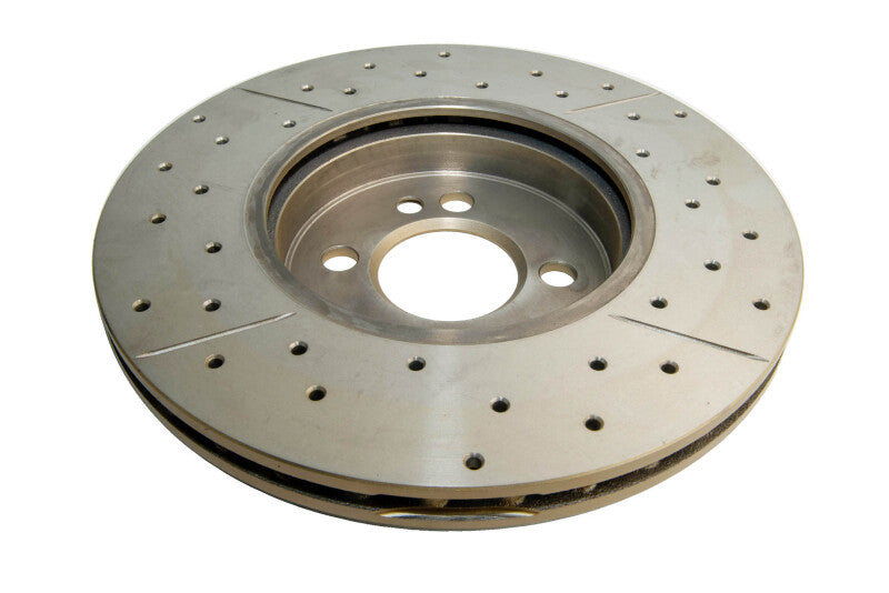 DBA Street Slot&Drill Rotors - DBA 07-16 Mini Cooper S Front Drilled & Slotted Street Series Rotor
