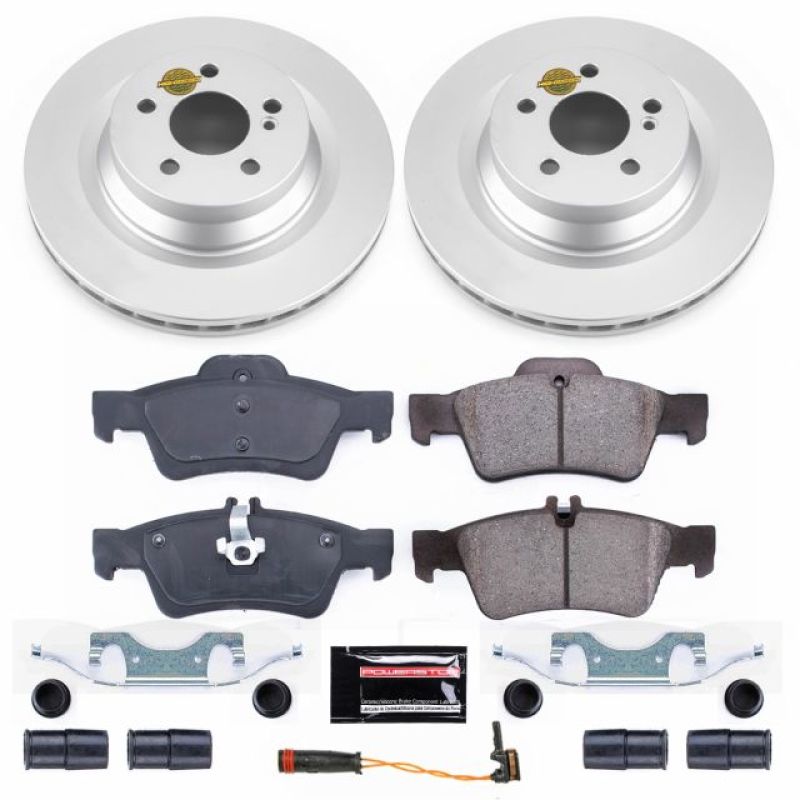 PSB Z23 Evolution Coated Kit - Power Stop 12-18 Mercedes-Benz CLS550 Rear Z23 Evolution Sport Coated Brake Kit