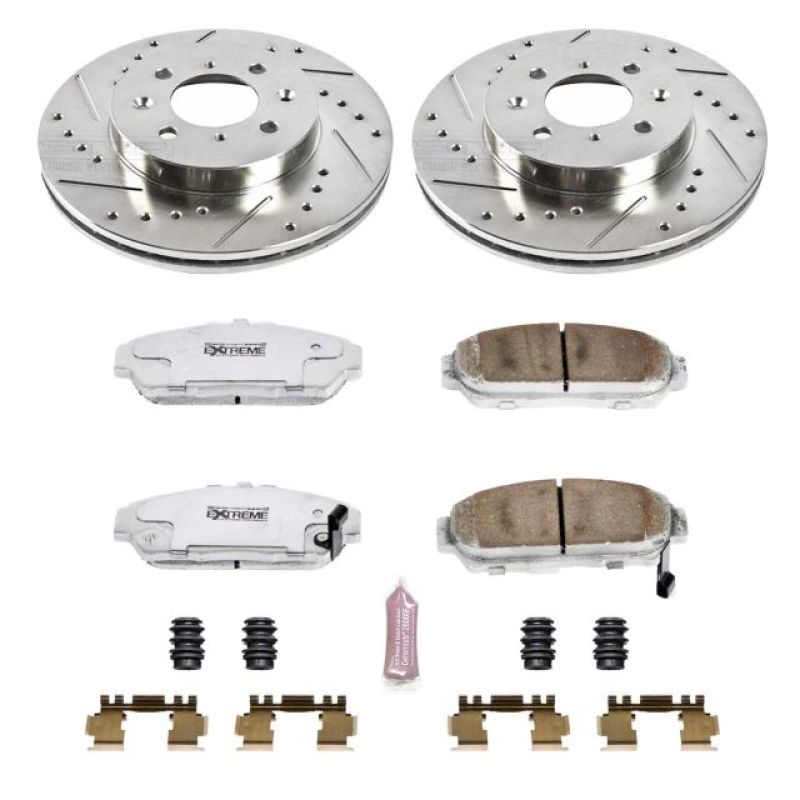 PSB Z26 Street Warrior Kit - Power Stop 94-01 Acura Integra Front Z26 Street Warrior Brake Kit