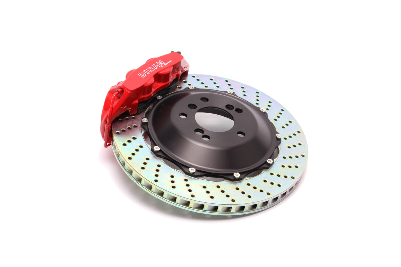 DNN Rear Brake Kits - Dinan 06-10 BMW M5 Rear Brake Kit - Red Calipers - Drilled