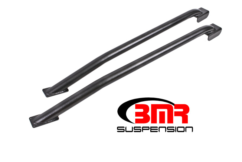 BMR Subframe Connectors - BMR 79-04 Fox Mustang Hardtop Only Weld-On Boxed STD. Subframe Connectors - Black Hammertone
