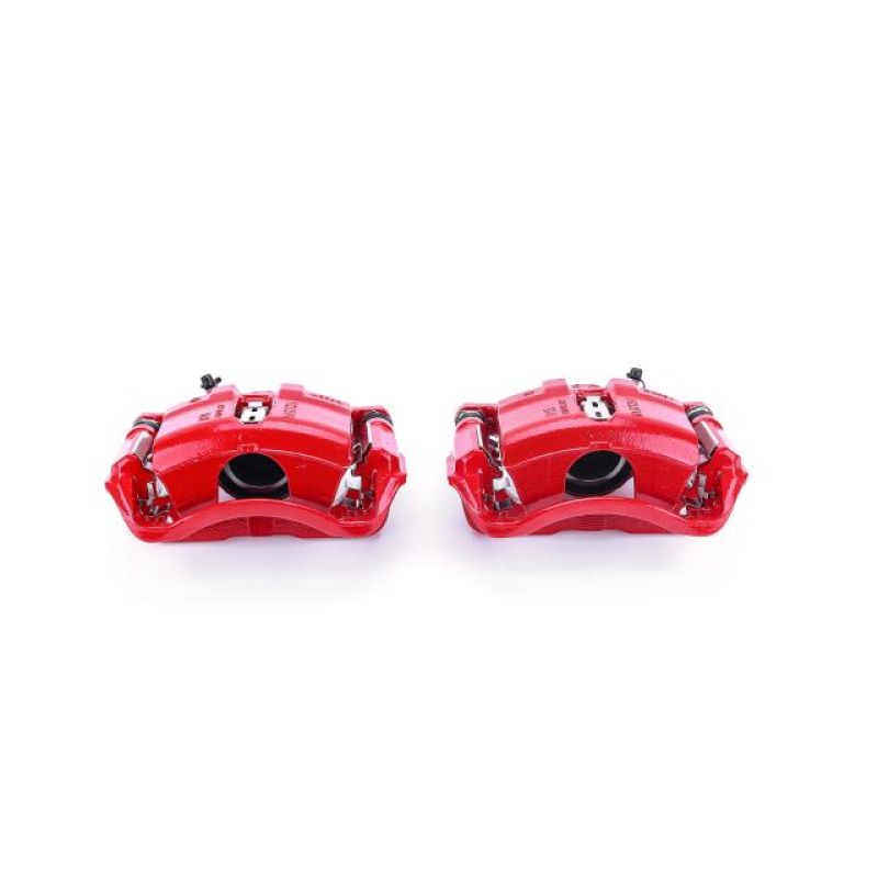 PSB Red Calipers - Power Stop 91-95 Acura Legend Front Red Calipers w/Brackets - Pair