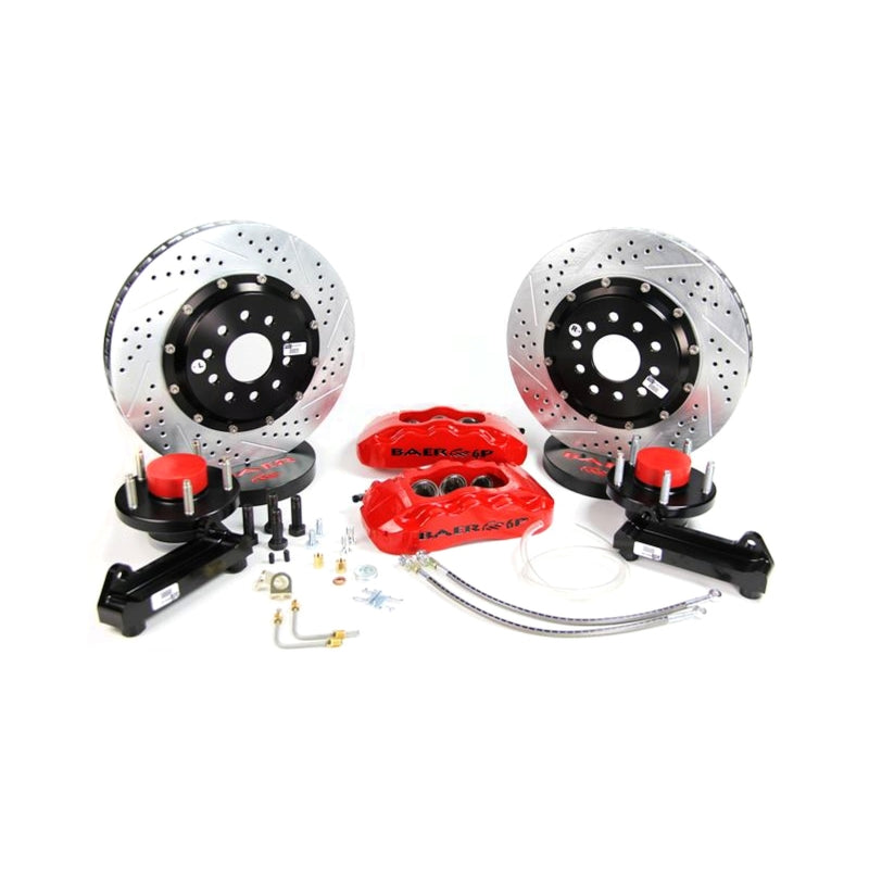 BAE Pro Brake Kits - Baer Brakes 64-72 Buick Skylark STD Studs 13in Pro+ Front SDZ Brake Kit - Comp Yellow