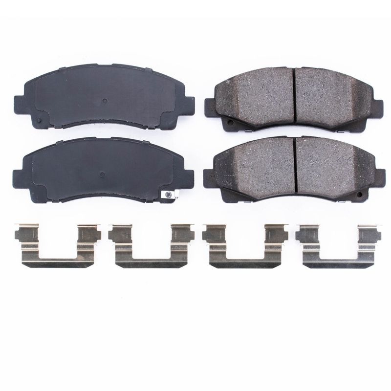 PSB Z17 Evolution Brake Pads - Power Stop 09-14 Acura TL Front Z17 Evolution Ceramic Brake Pads w/Hardware