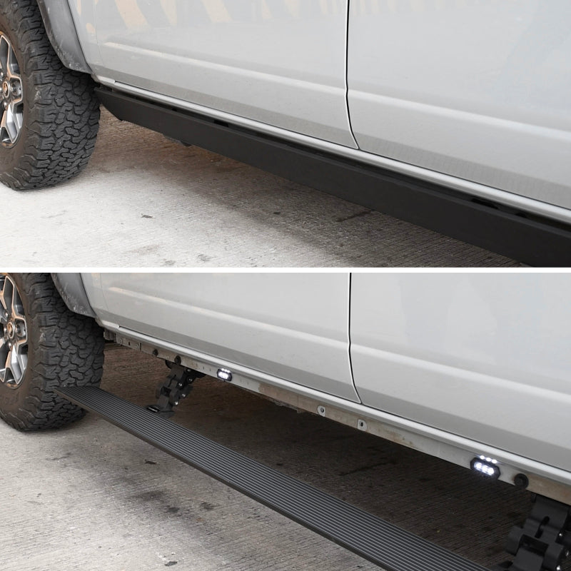 GOR RealTruck VoltStep Running Boards - RealTruck 14-24 Toyota 4Runner VoltStep Electric Running Board Kit - Tex. Blk