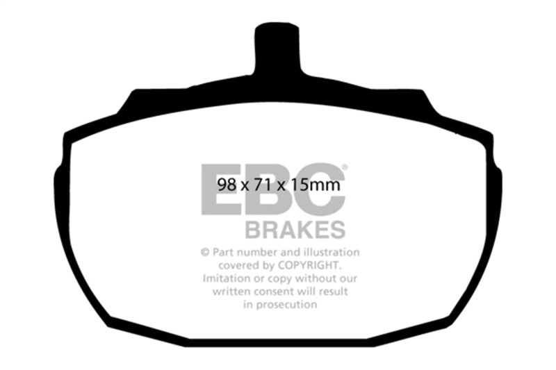 EBC Greenstuff Brake Pad Sets - EBC 91-93 Morgan 4/4 1.6 Greenstuff Front Brake Pads