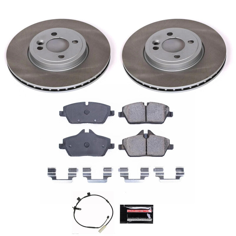 PSB Semi-Coated Rotor Kits - Power Stop 2011 Mini Cooper Front Semi-Coated Rotor Kit