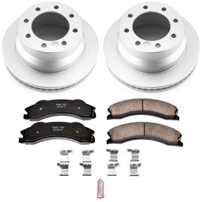 PSB Evolution Coated Rotor - Power Stop 09-19 GMC Savana 4500 Rear Z17 Coated Brake Kit