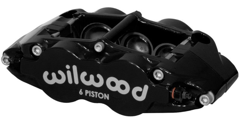 WIL Superlite Caliper - Wilwood Caliper-Narrow Superlite 6R-RH - Black 1.38/1.12/1.12in Pistons 1.10in Disc