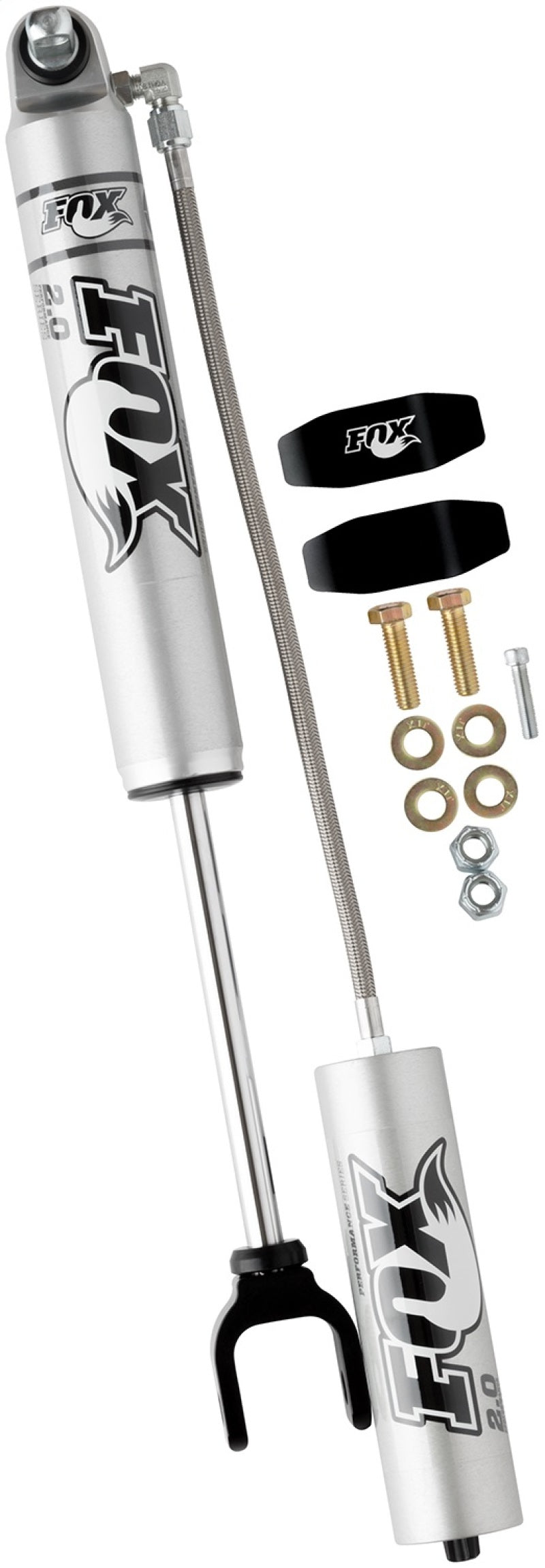 FOX 2.0 Perf Shock - Fox 11+ Chevy HD 2.0 Performance Series 7.9in. Smooth Body Remote Res. Front Shock / 4-6in. Lift