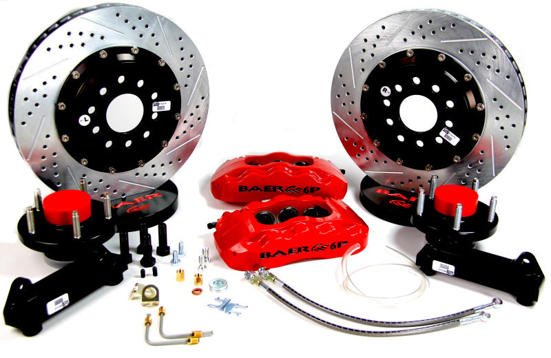 BAE Pro Brake Kits - Baer Brakes 69-70 Chevrolet Biscayne STD Studs 14in Pro+ Front SDZ Brake Kit - Black