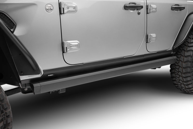 GOR RealTruck VoltStep Running Boards - RealTruck 18-24 Jeep Wrangler 4dr VoltStep Electric Running Board Kit (Drilling Req.) - Tex. Blk