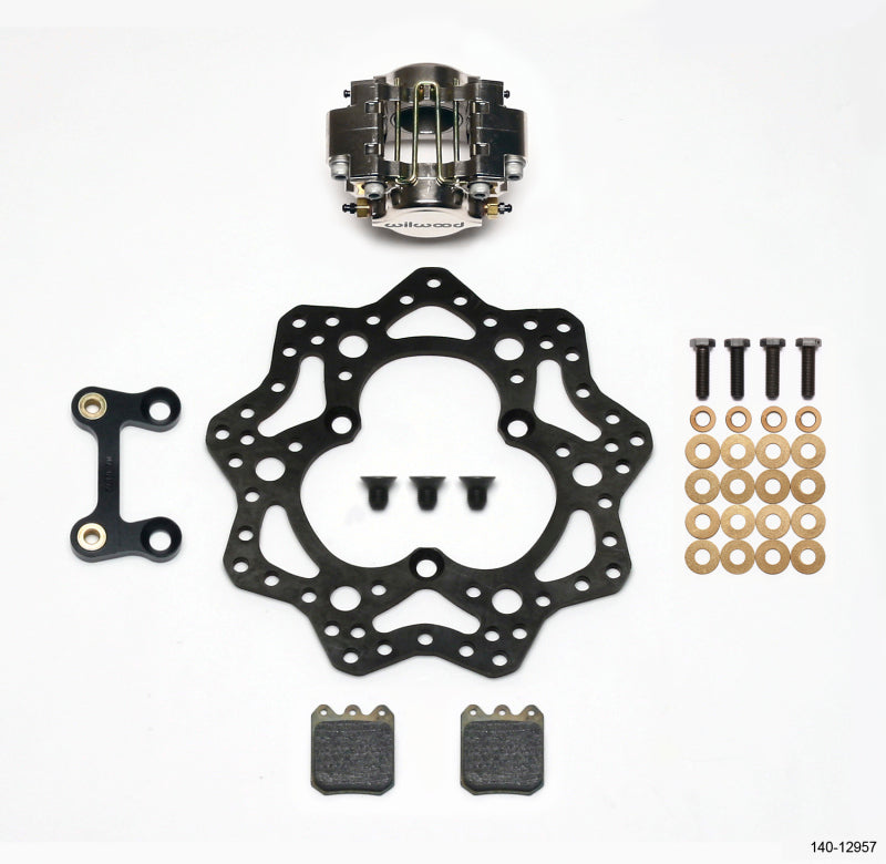 WIL Dynapro Brake Kit - Wilwood Dynapro Single LW Left Front Kit - Sprint 11.00in Scalloped Steel Rotor