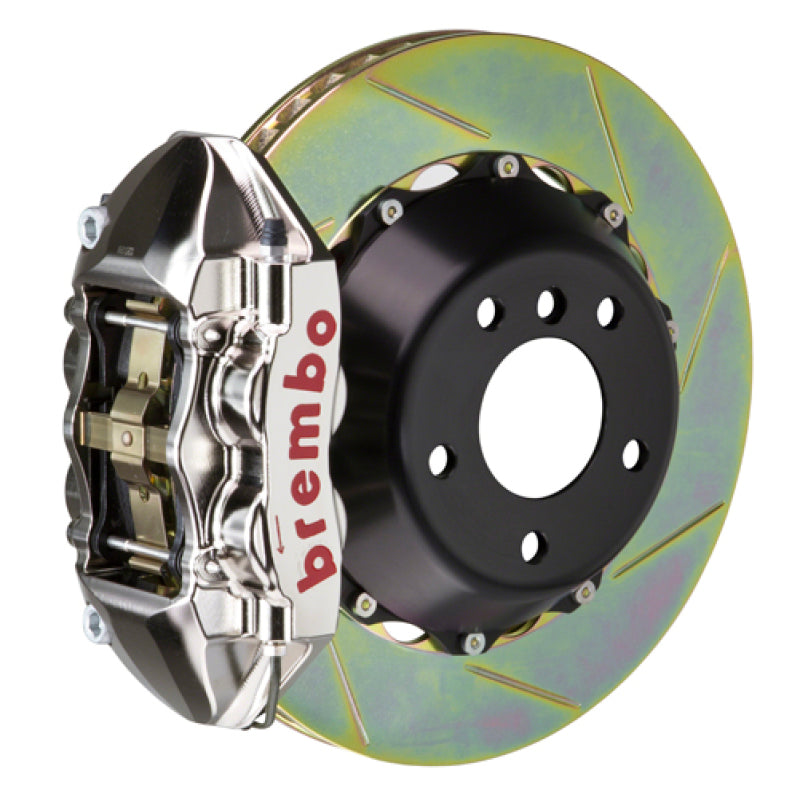 BRB Big Brake Kits - Brembo 19+ 330i Rear GTR BBK 4 Piston Billet 380x28 2pc Rotor Slotted Type1-Nickel