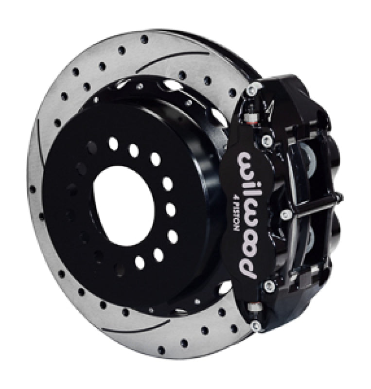 WIL Superlite Brake Kit - Wilwood Narrow Superlite 4R Rear Kit 14in Drilled G-Body W/ 2.62in Axle Offset