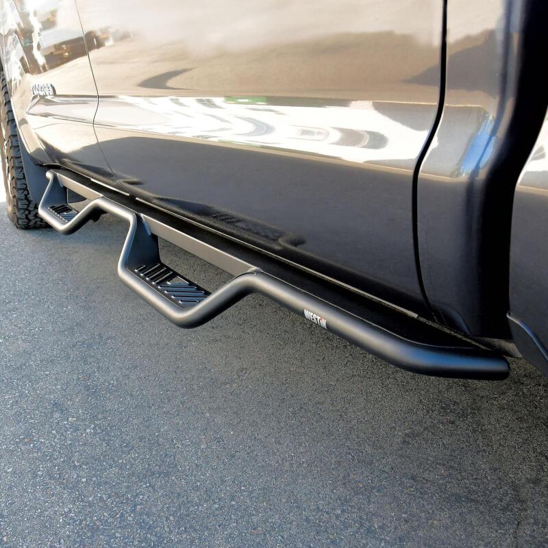 WES Nerf Bars - Outlaw - Westin 07-21 Toyota Tundra CrewMax Outlaw Drop Nerf Step Bars - Textured Black