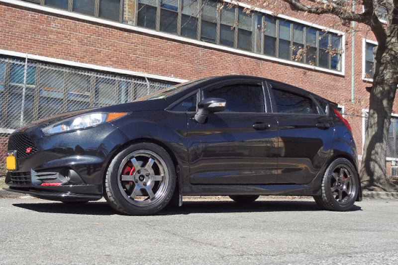 RAL UR Blk Flap/Grey Logo - Rally Armor 13-19 Ford Fiesta ST Black UR Mud Flap w/Grey Logo