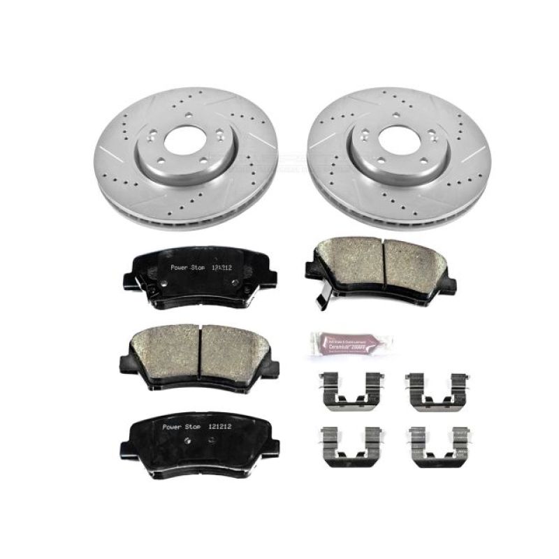 PSB Z23 Evolution Kit - Power Stop 13-15 Hyundai Veloster Front Z23 Evolution Sport Brake Kit