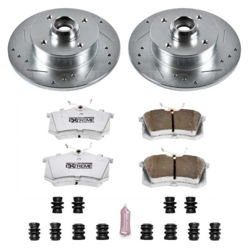 PSB Z26 Street Warrior Kit - Power Stop 99-02 Volkswagen Cabrio Rear Z26 Street Warrior Brake Kit