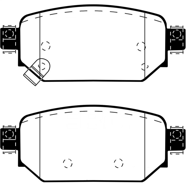 EBC Ultimax2 Brake Pad Sets - EBC 2017+ Mazda 3 2.0L Ultimax2 Rear Brake Pads