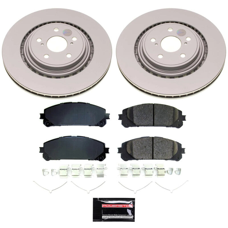 PSB Z17 Evolution Coated Kit - Power Stop 20-22 Toyota Highlander Front Z17 Coated Brake Kit