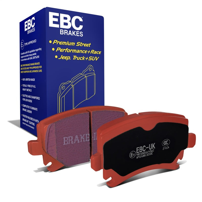 EBC Redstuff Brake Pad Sets - EBC 06-13 Audi A3 2.0 Turbo (Girling rear caliper) Redstuff Rear Brake Pads