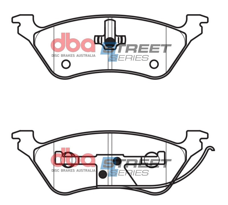 DBA Street Series Brake Pads - DBA 01-07 Chrysler Town & Country (Rear Rotor) FWD Street Series Rear Brake Pads
