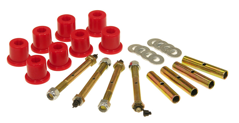 PRO Spring/Shackle Bush- Red - Prothane 76-86 Jeep CJ5/7/8 Front Shackle Bushings - Red