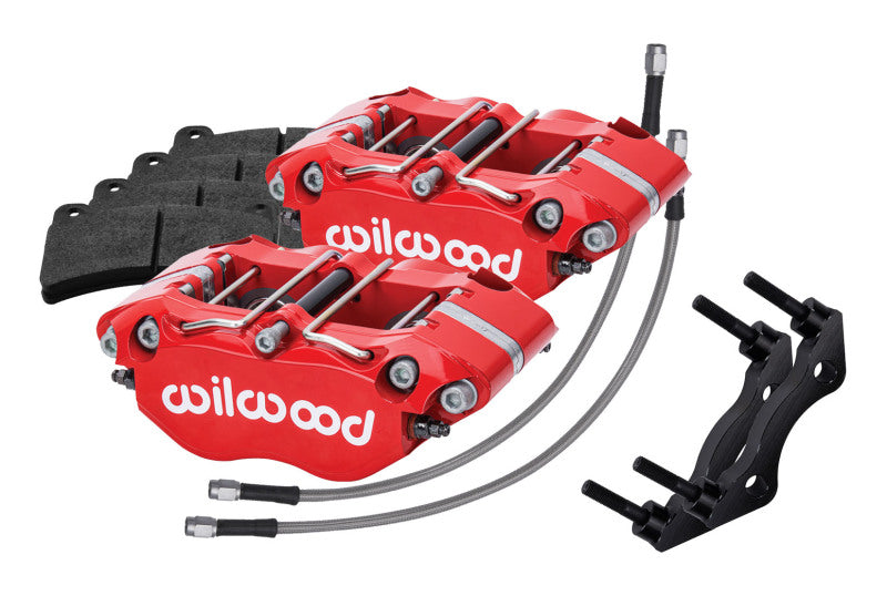 WIL Dynapro Caliper - Wilwood 69-83 Porsche 911 Rear Dynapro Caliper Kit 3in MT - Red