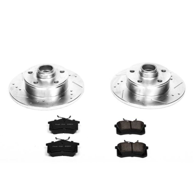 PSB Z23 Evolution Kit - Power Stop 92-95 Volkswagen Corrado Rear Z23 Evolution Sport Brake Kit