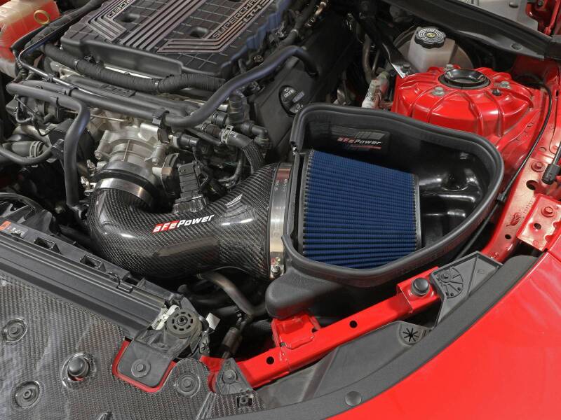 AFE Track Series Intake - aFe 17-12 Chevrolet Camaro ZL1 (6.2L-V8) Track Series Carbon Fiber CAI System w/ Pro 5R Filters