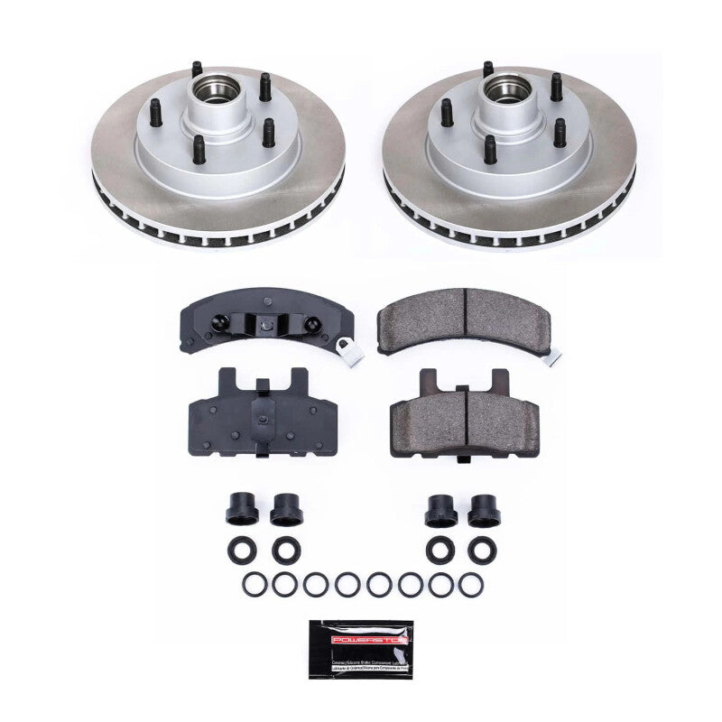 PSB Semi-Coated Rotor Kits - Power Stop 94-99 Dodge Ram 1500 Front Semi-Coated Rotor Kit