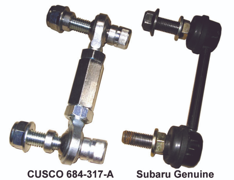 CUS End Links - Cusco Sway Bar Link Rear Pillow Ball Fixed Length Non-Adjustable BP9 Legacy-GT